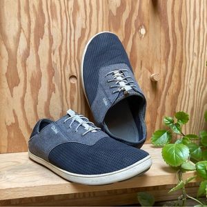 Olukai Shoes Nohea Moku Dark Shadow Gray Mesh Drop Heel Size 10 Mens